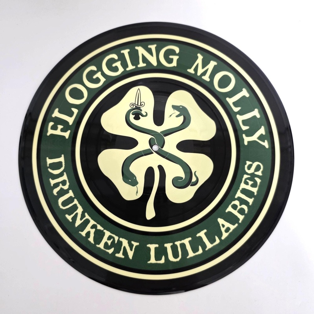 Flogging Molly - Drunken Lullabies - 2002 Rare Picture Disc LP Green Black Vinyl
